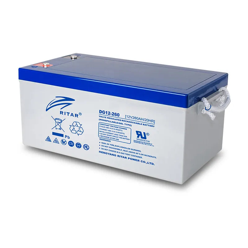Ritar DG12-260 12V 260Ah Deep Cycle Gel Series Battery
