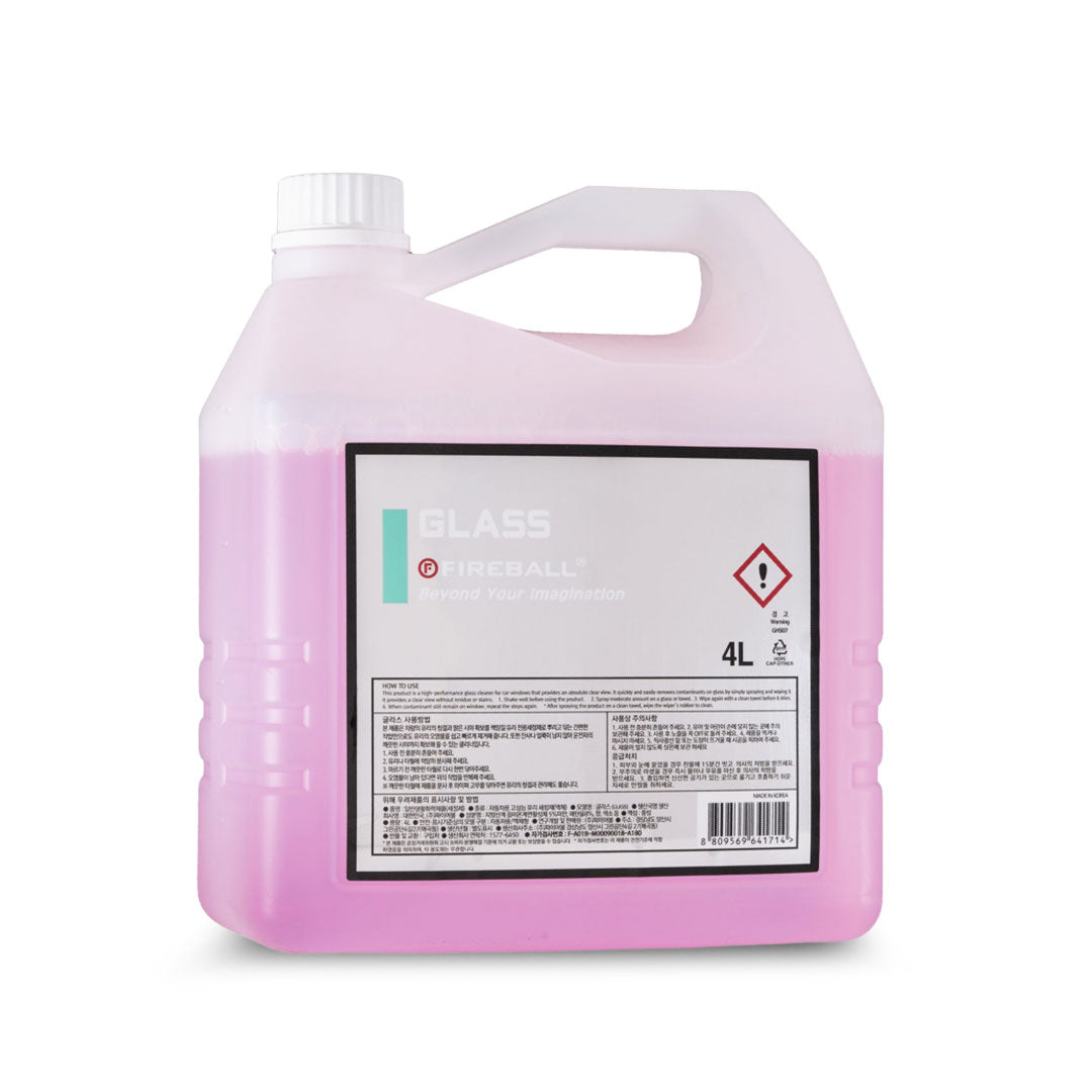 Fireball FB2-GLASS-4000 Glass Cleaner 4L – Heavy Duty Automotive Glass & Interior Surface Cleaner