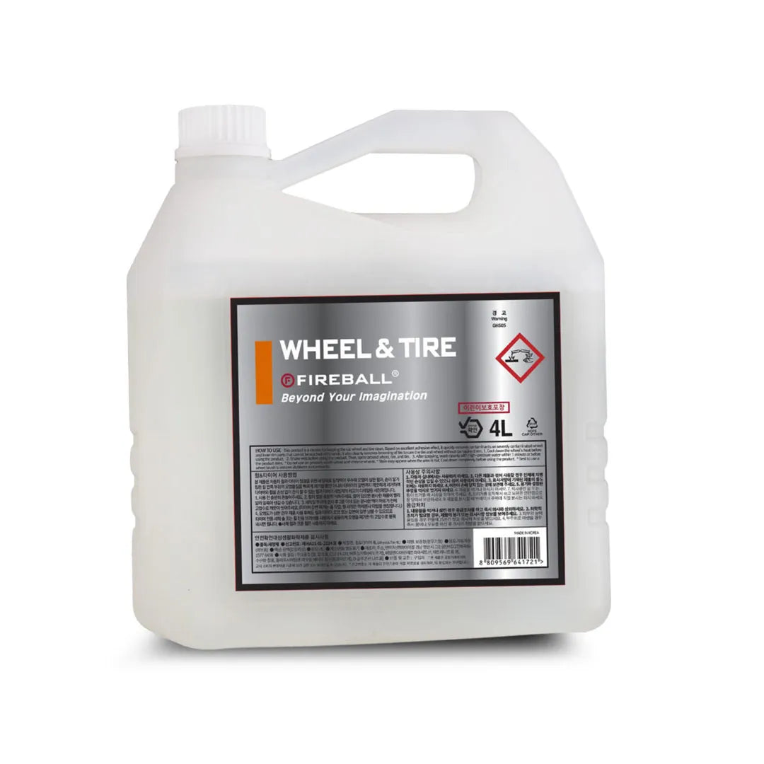 Fireball FB2-WHLTR-4000 Wheel & Tire 4L – professional tire and wheel cleaner with pH-balanced formula