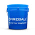Fireball clear blue car wash bucket 18L with ergonomic handle and dilution chart