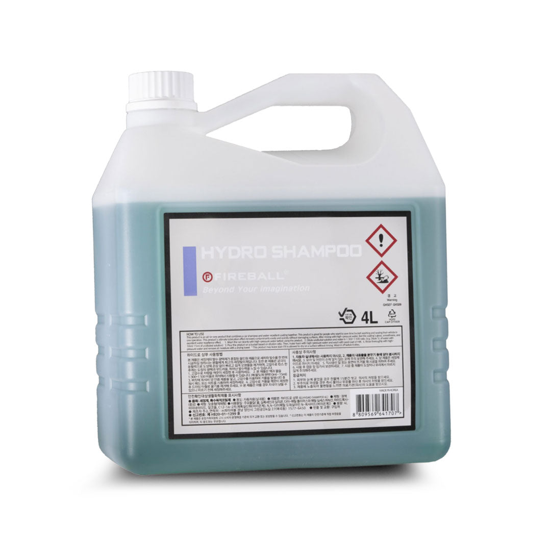 Fireball Hydrophobic Shampoo 4L bottle with SiO2 technology for car wash protection