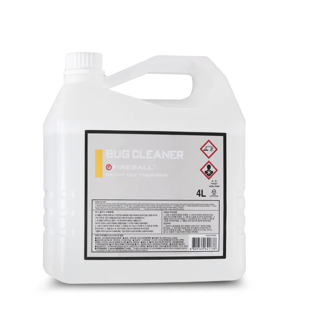 Fireball FB2-BUGCL-4000 Bug Cleaner 4L – Safe Solvent-Free Citrus Insect Remover for Cars