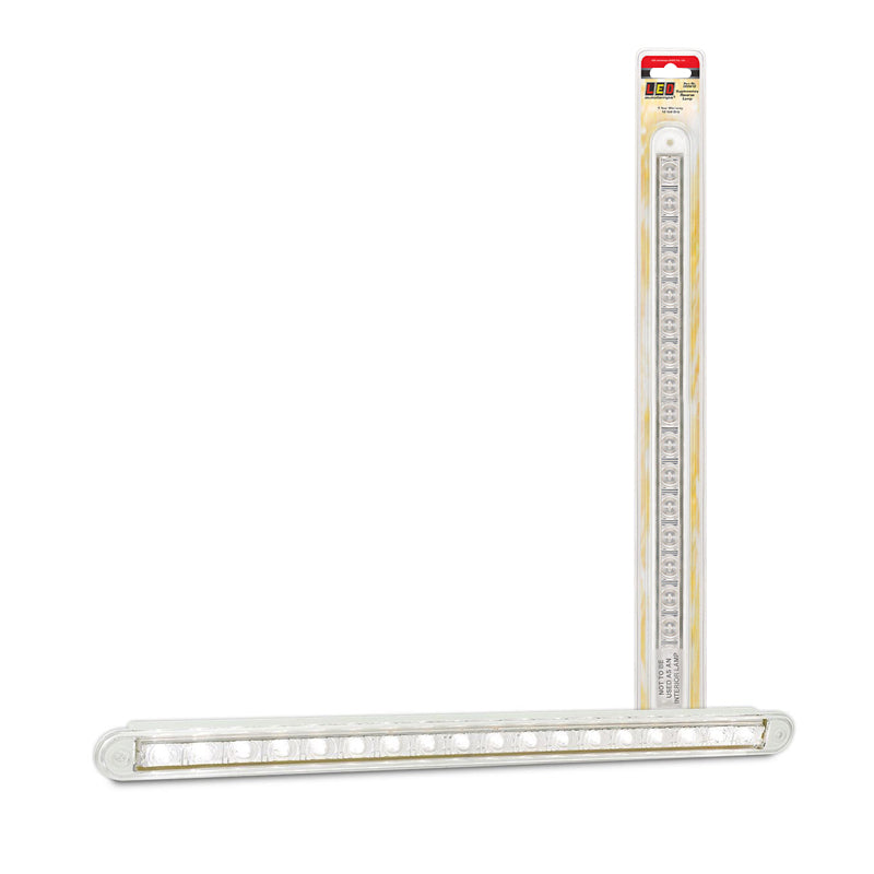 LED Autolamps 380W12 12V Reverse Strip Lamp 18 Square LEDs Recessed Mount 40cm