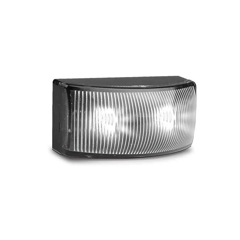 LED Autolamps 5025WMB Front End Outline LED Marker White Clear Lens 20cm Cable