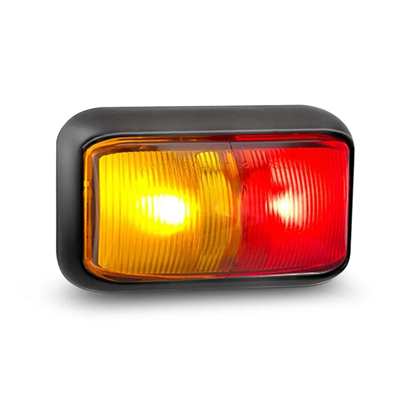 LED Autolamps 58ARMB 10/30V LED Side Marker Red Amber Pack of 10