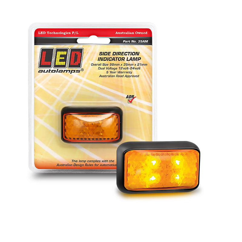 LED Autolamps 35AM 10/30V Side Direction Indicator With 4 LEDs