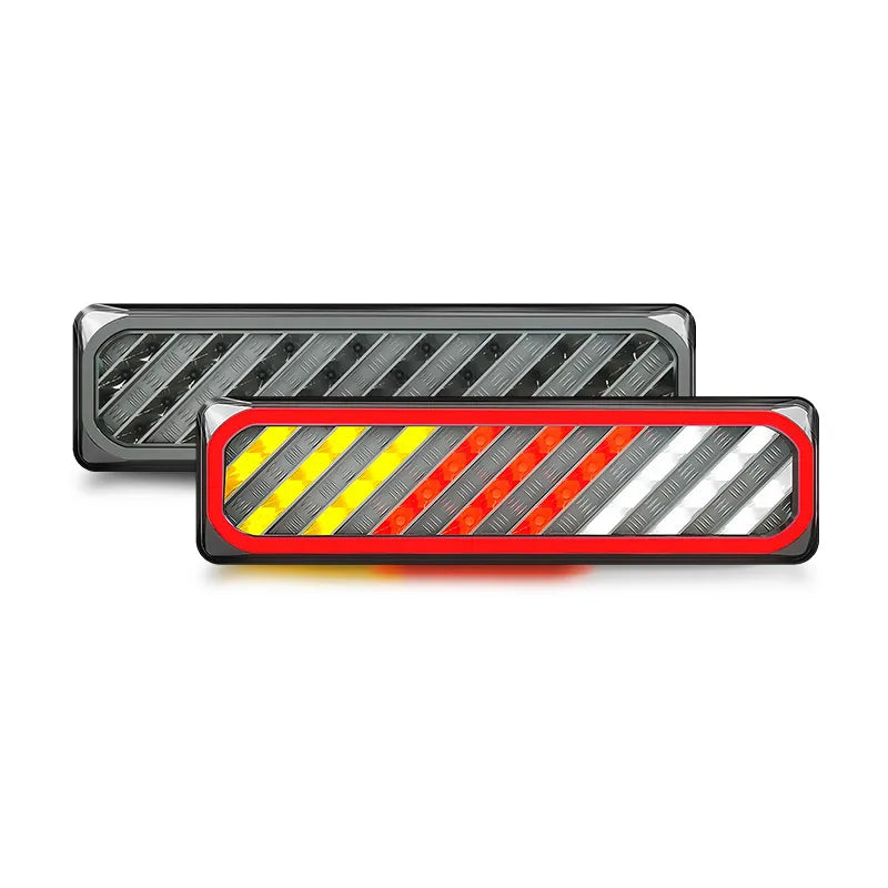 LED Autolamps 3856ARWMLCSB Checker Plate LHS Stop/Tail/Indicator/Reverse Multivolt