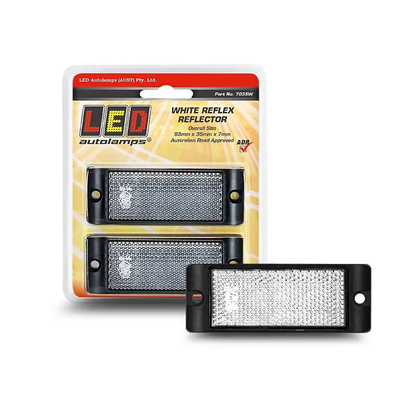 LED Autolamps 7035W White Reflector With Mounting Bracket