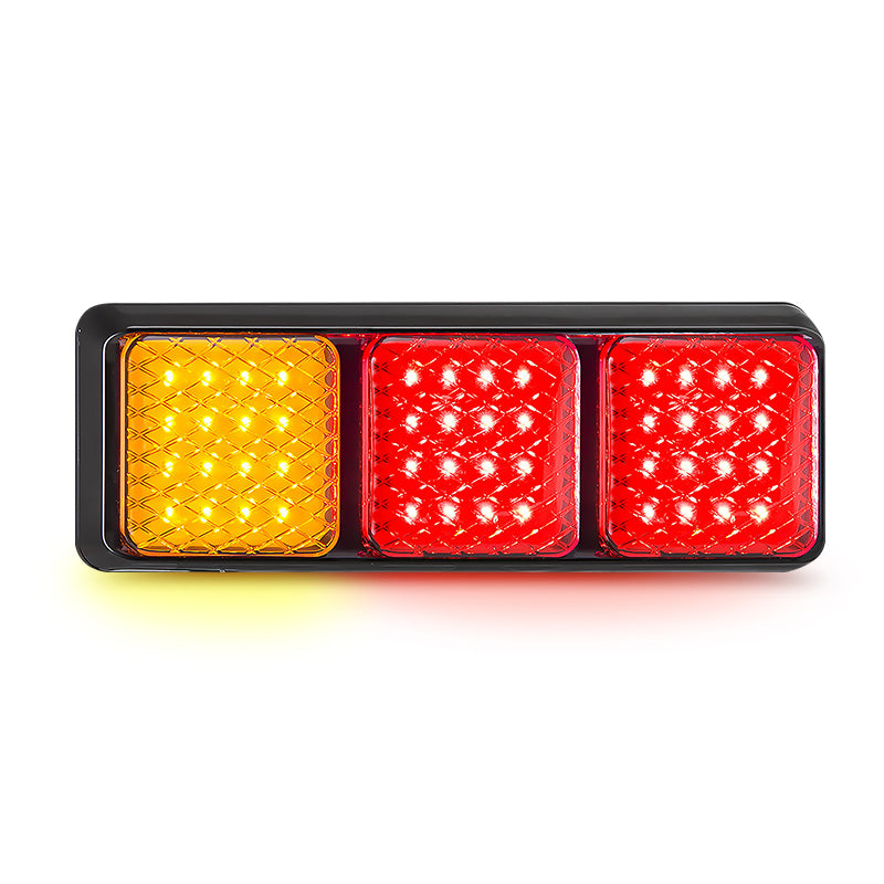 LED Autolamps 282ARRMB Stop/Tail/Indicator Rear LED Combo Lamp 12/24V 20cm Cable