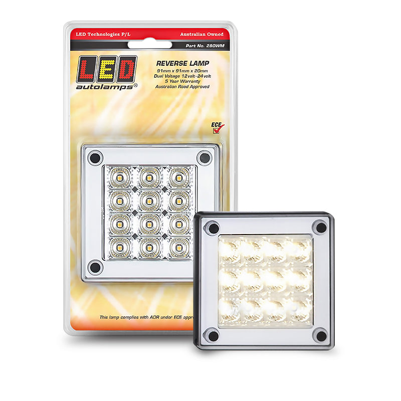 LED Autolamps 280WM LED 280 Reverse Insert With 12 LED