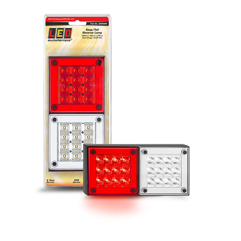 LED Autolamps 280RWM 12/24V Stop/Tail/Reverse