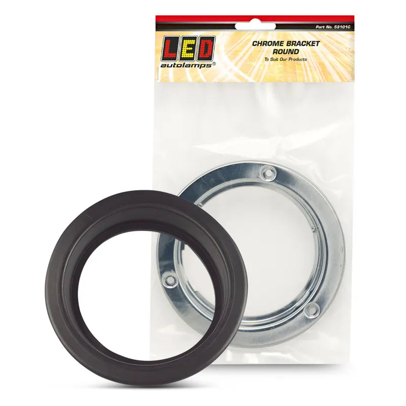 LED Autolamps 53101 Black Rubber Grommet Suit Round Lights