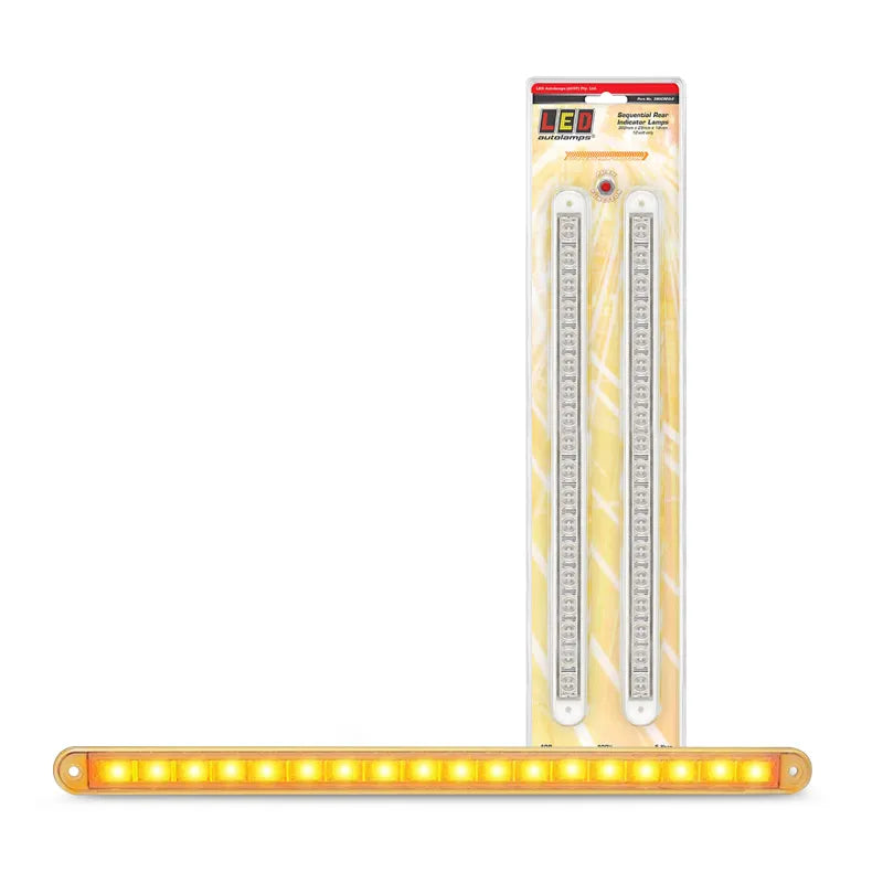 LED Autolamps 380CSEQ-2 Sequential Indicator Strip Lamp In 12Vol