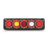 LED Autolamps 3851ARWMLCSB LHS Stop/Tail/Ind/Rev 5 Circle Tail Black Tinted Lens