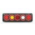 LED Autolamps 3851ARWMLCSB LHS Stop/Tail/Ind/Rev 5 Circle Tail Black Tinted Lens