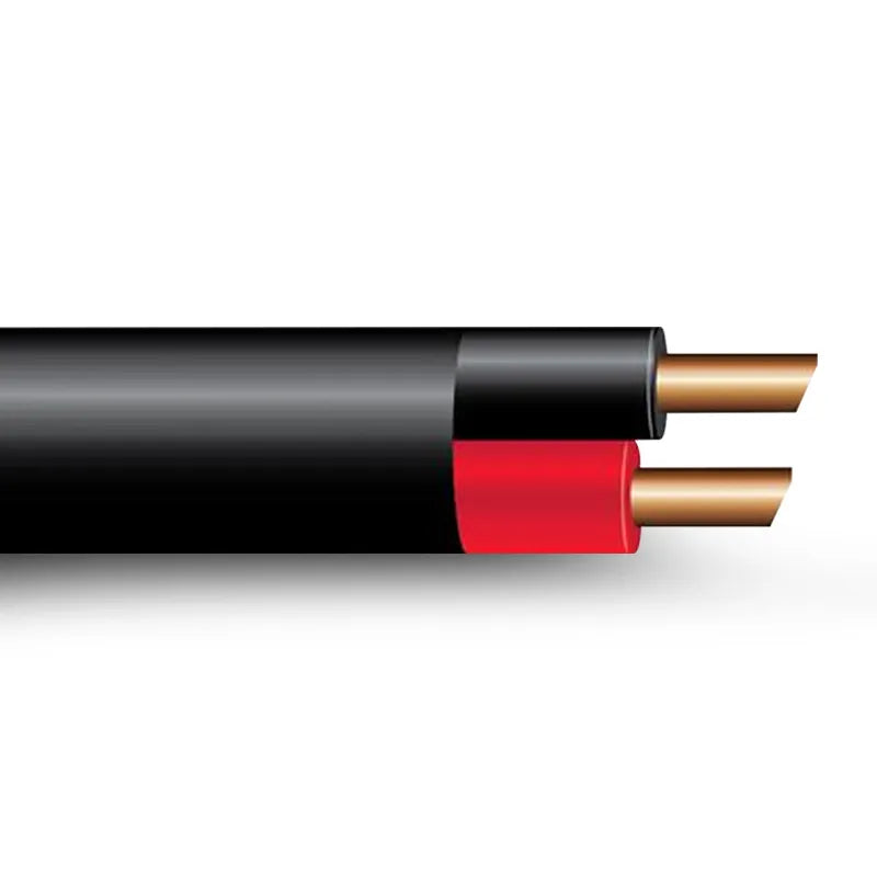 OEX ACX0927 8 B&S Twin Core Battery Cable Red/Black With Black Sheath - 30m Roll