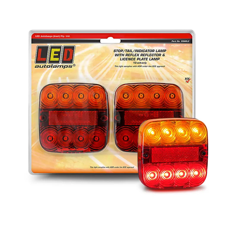 LED Autolamps 99ARL2 12V LED Stop/Tail/Indicator Lamp Blister Pack