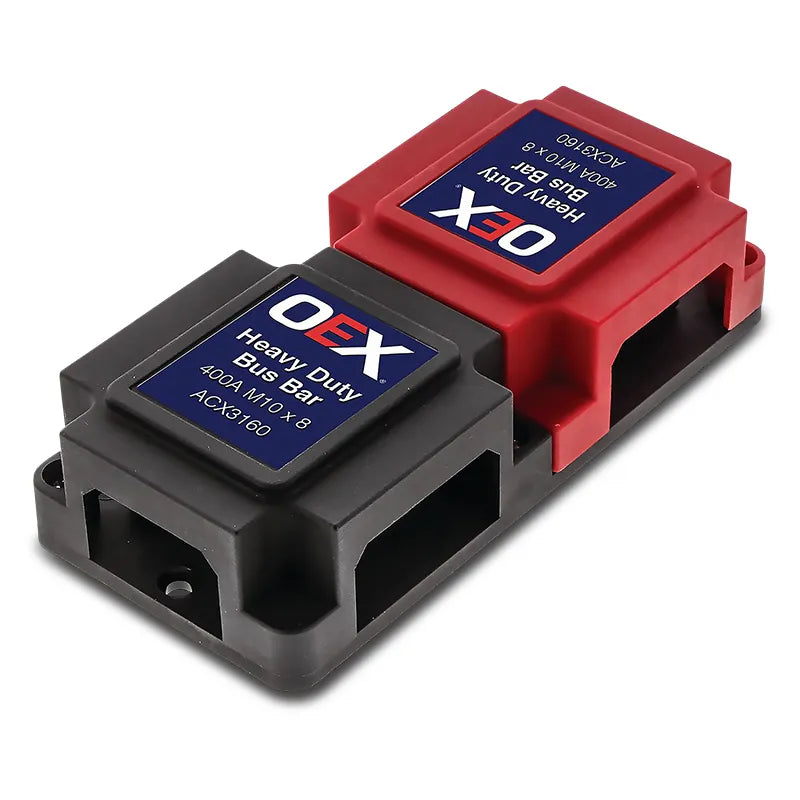 OEX ACX3160 400A Red/Black Heavy Duty Bus Bar Box