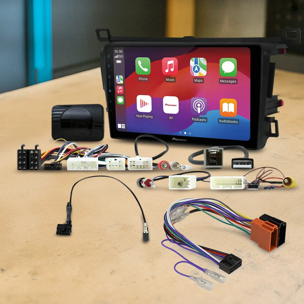 Pioneer DMH-AP6650BT 9" Apple CarPlay/Android Auto Wireless AV Receiver Bundle for Pioneer DMH-AP6650BT 9 with HR9-TY003 Fascia & Aerpro APP8PIO9 APP8 Secondary ISO Harness Suit Pioneer AV Headunits (13-Pin Connector) Harness