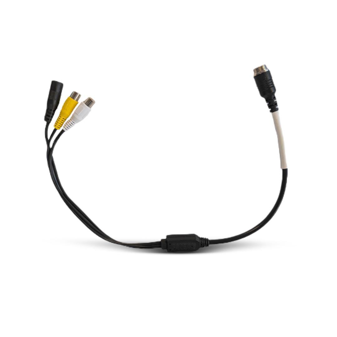 MONGOOSE PVC12HDM 4 Pin Male to RCA and Power - Heavy Duty Camera Adapter Cable