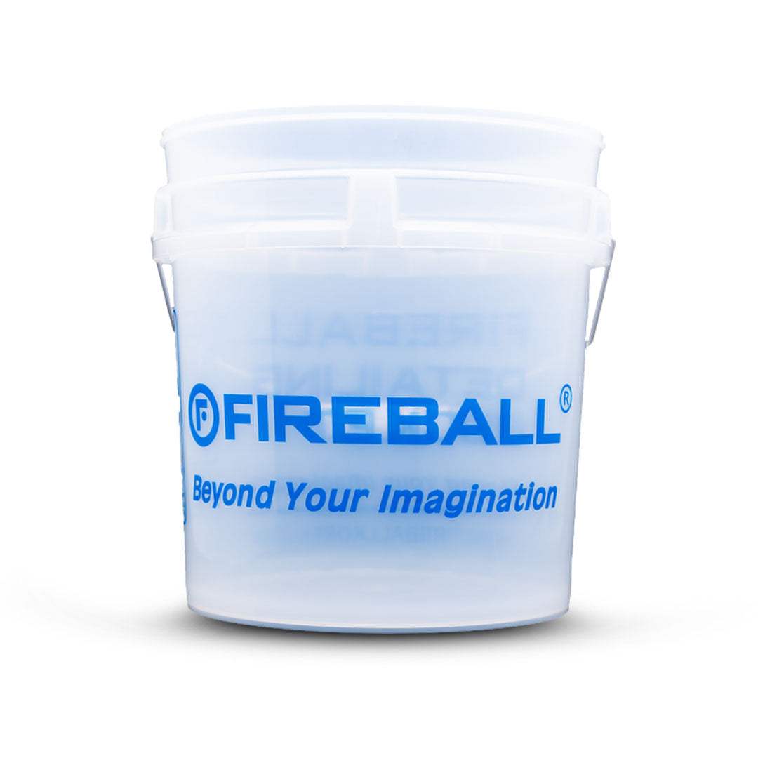 Fireball FB2-FWBKT-CW Fireball Bucket Clear-White – heavy-duty car wash and detailing bucket