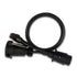 Elecbrakes A 7LR-7LR Plug and Play Adapter - 7 Large Round to 7 Large Round Socket