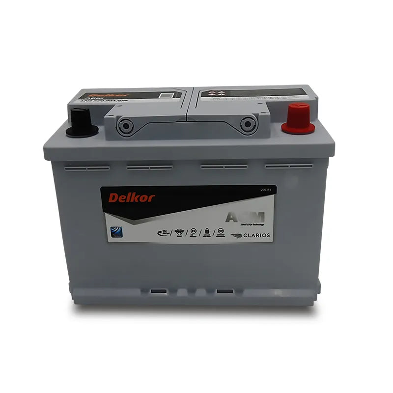 Delkor LN3 570 901 076 DIN66H AGM 12V 760CCA 70AH Heavy-Duty Stop Start Maintenance Free Battery
