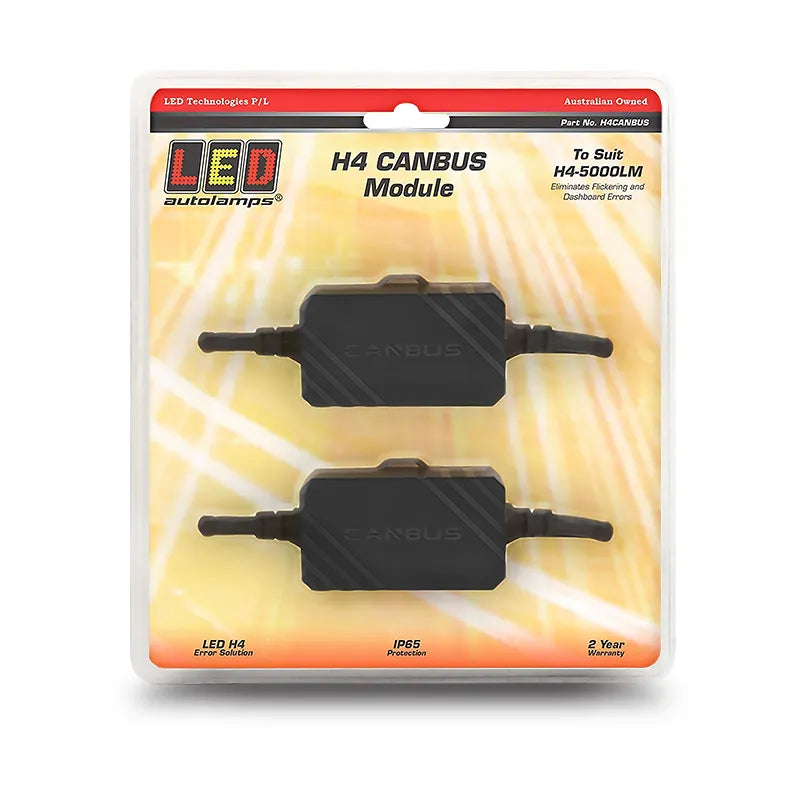 LED Autolamps H4CANBUS LED H4 Canbus Error Eliminator Twin Pack Bag