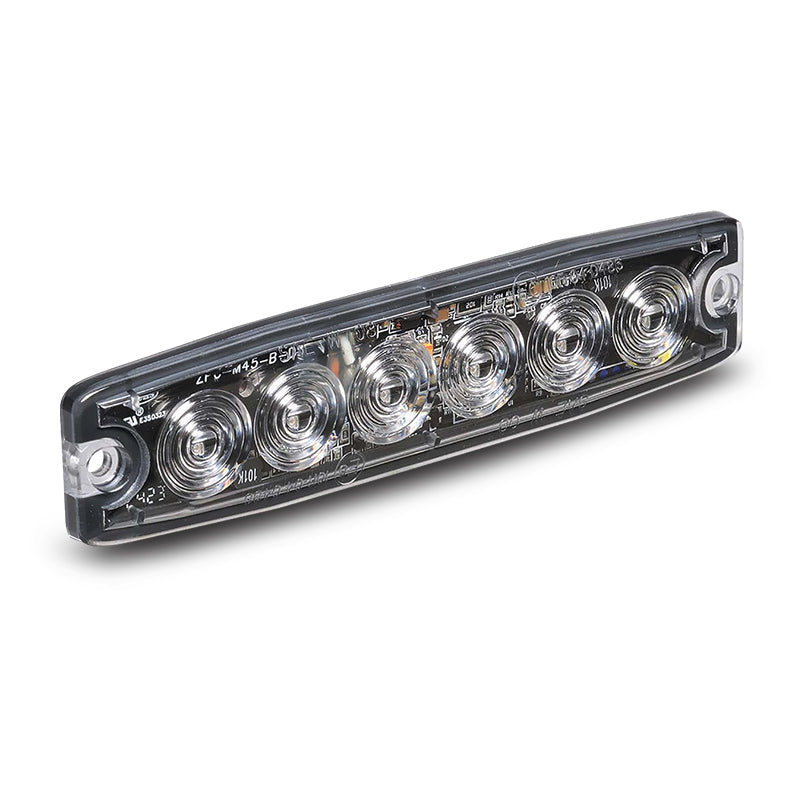 Narva 85214A High Powered Low Profile LED Warning Light (Amber) - 6 x 1 Watt LEDS