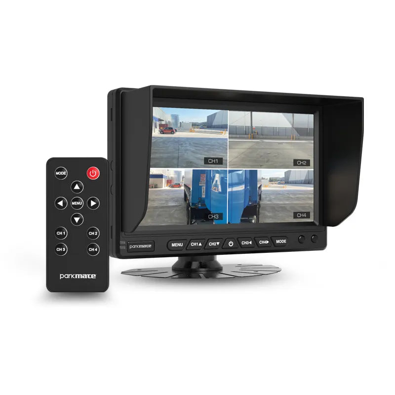 Parkmate PM-74AHDMPK 7.0” Multi-Channel AHD Monitor with 4 Camera Input & Display Pack