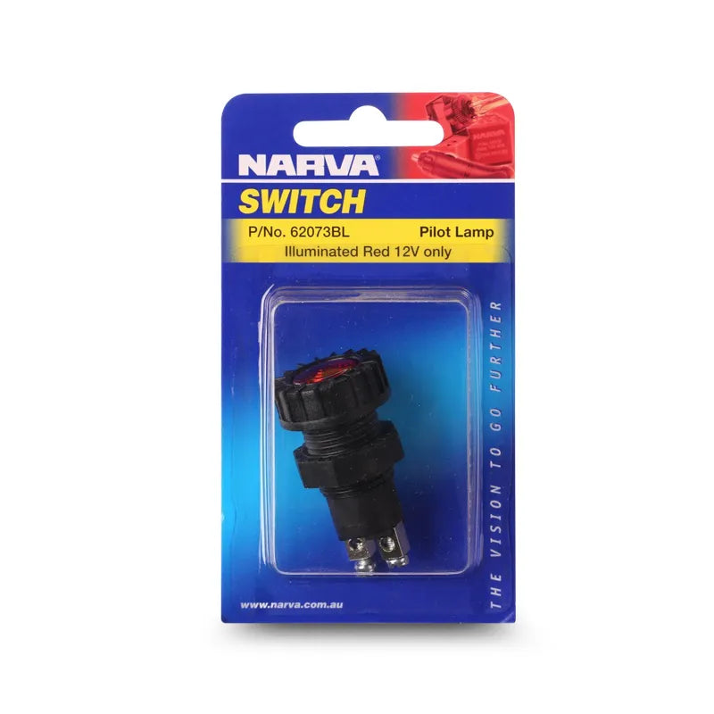 Narva 62073BL Pilot Light Incandescent Red 12V Screw on Terminals