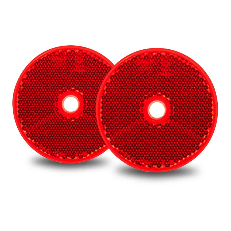 LED Autolamps 66R Twin Blister Red Round Reflector Ece App