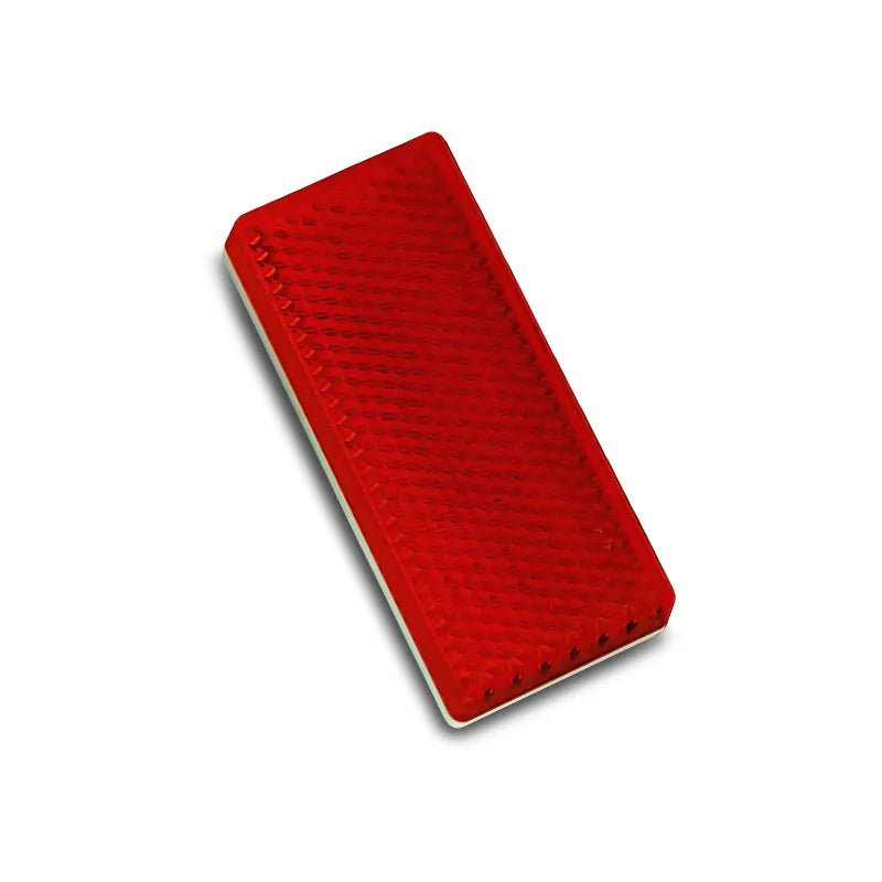 LED Autolamps 7030R Red Reflector Self Adhesive 70x30x6mm Twin Blister Pack