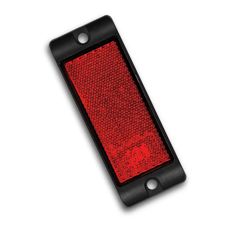 LED Autolamps 7035R Red Reflector With Mounting Bracket Twin Blister Pack