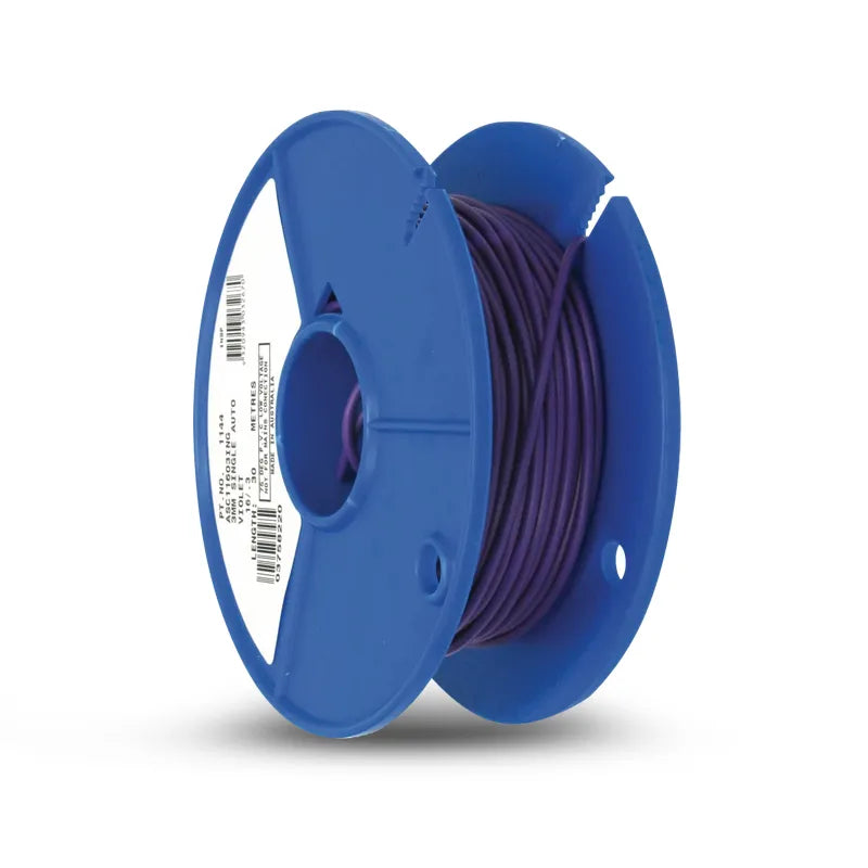 OEX ACX0710 3mm Single Core Automotive Cable, Violet - 30m Roll