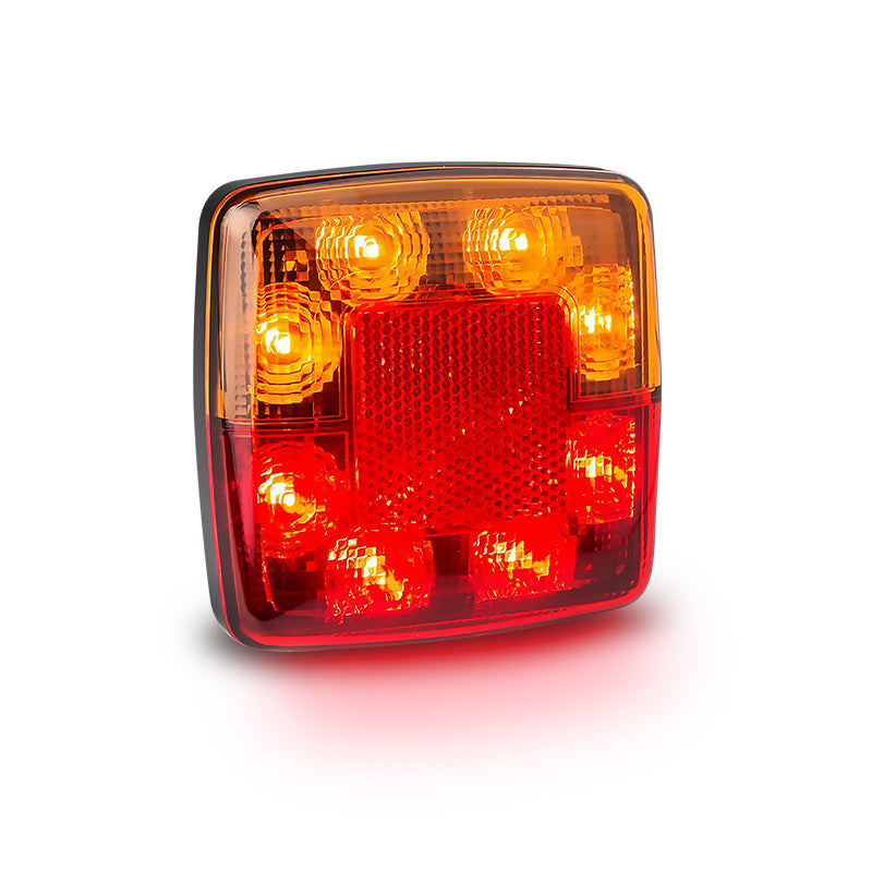LED Autolamps 98BAR2 Stop/Tail/Indicator/Reflector LED 12v Only 40cm Cable & Plug Twin Blister Pack