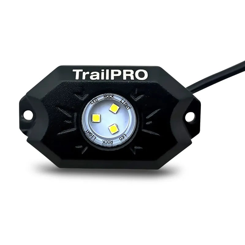 TrailPRO TPWHITERL2 Twin White LED Rock Light Set