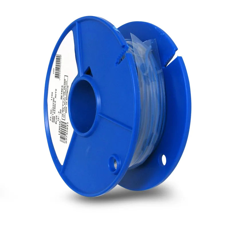 OEX ACX0704 3mm Single Core Automotive Cable, Blue - 30m Roll