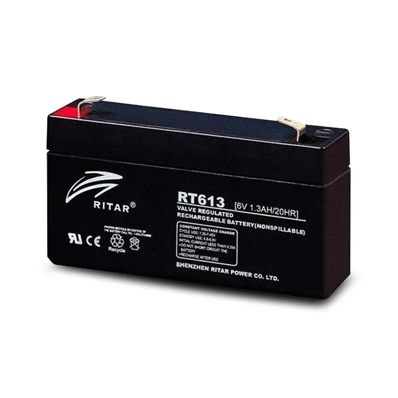 Ritar RT613 6V 1.3Ah RT Series Battery