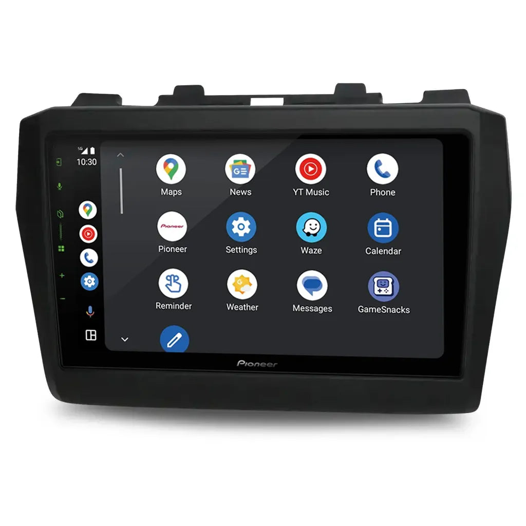 Pioneer DMH-AP6650BT 9" Apple CarPlay/Android Auto Wireless AV Receiver Bundle for Pioneer DMH-AP6650BT 9 with HR9-SZ002 Fascia & Aerpro APP8PIO9 APP8 Secondary ISO Harness Suit Pioneer AV Headunits (13-Pin Connector) Harness
