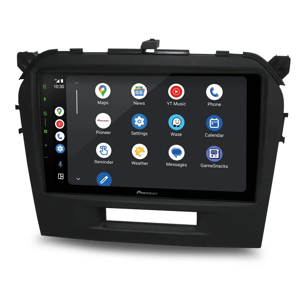 Pioneer DMH-AP6650BT 9" Apple CarPlay/Android Auto Wireless AV Receiver Bundle for Pioneer DMH-AP6650BT 9 with HR9-SZ003 Fascia & Aerpro APP8PIO9 APP8 Secondary ISO Harness Suit Pioneer AV Headunits (13-Pin Connector) Harness