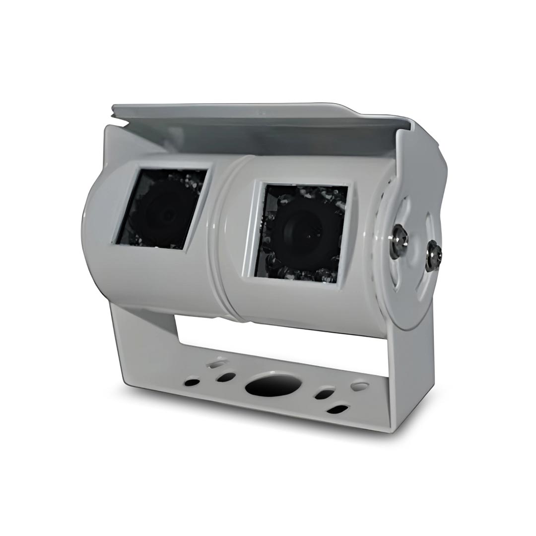 MONGOOSE MC420W Dual Cameras White - 2 Cameras in One Mounting Bracket System