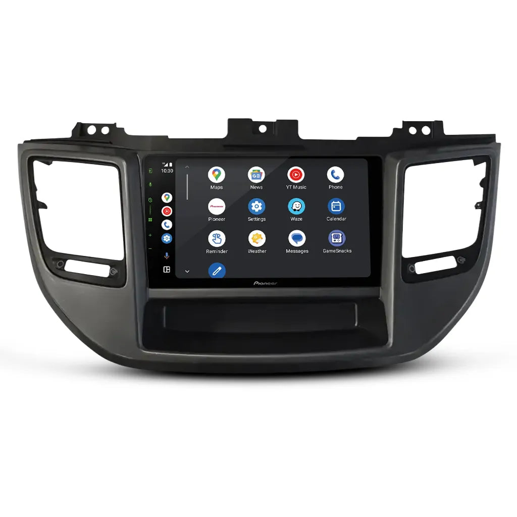Pioneer DMH-AP6650BT 9" Apple CarPlay/Android Auto Wireless AV Receiver Bundle for Pioneer DMH-AP6650BT 9 with HR9-HY002 Fascia & Aerpro APP8PIO9 APP8 Secondary ISO Harness Suit Pioneer AV Headunits (13-Pin Connector) Harness