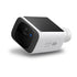 Camera tilted to show the solar panel and the eufy 2K badge on the side