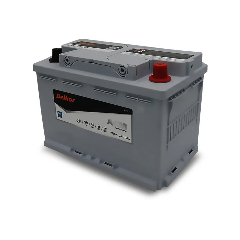 Delkor LN3 570 901 076 DIN66H AGM 12V 760CCA 70AH Heavy-Duty Stop Start Maintenance Free Battery
