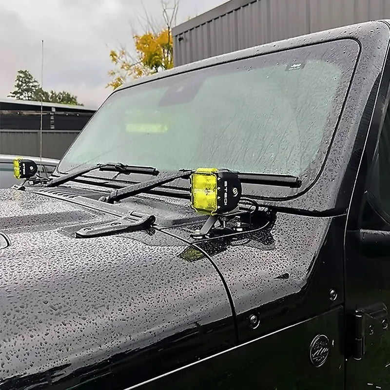 GMF4x4 LB-074 (074-LB) Bonnet LED Bracket To Suit Jeep Gladiator/Wrangler 2019+
