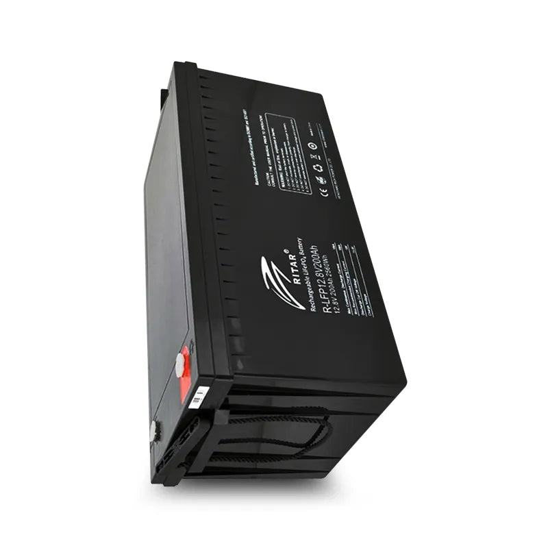 Ritar R-LFP12.8V200AH 2560Wh Rechargeable Lithium Iron Phosphate Battery