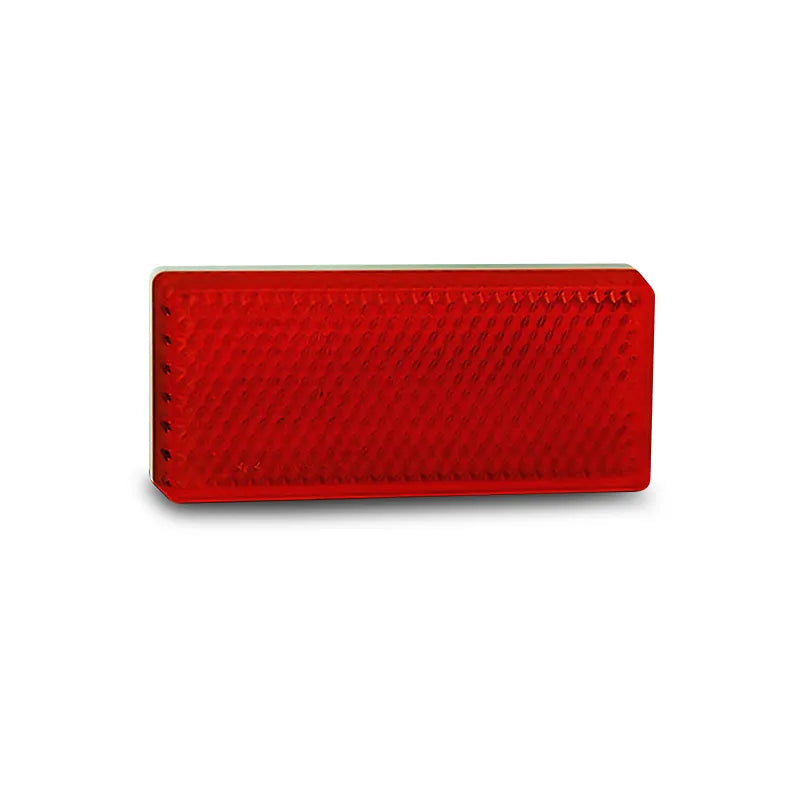 LED Autolamps 7030R Red Reflector Self Adhesive 70x30x6mm Twin Blister Pack