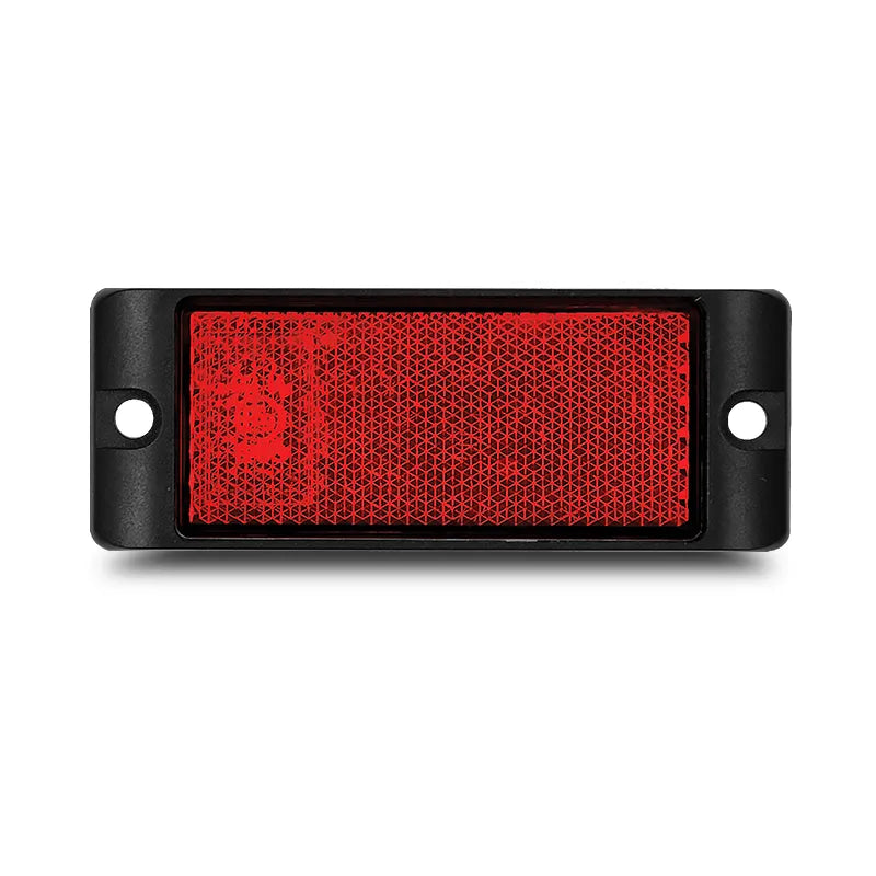 LED Autolamps 7035R Red Reflector With Mounting Bracket Twin Blister Pack