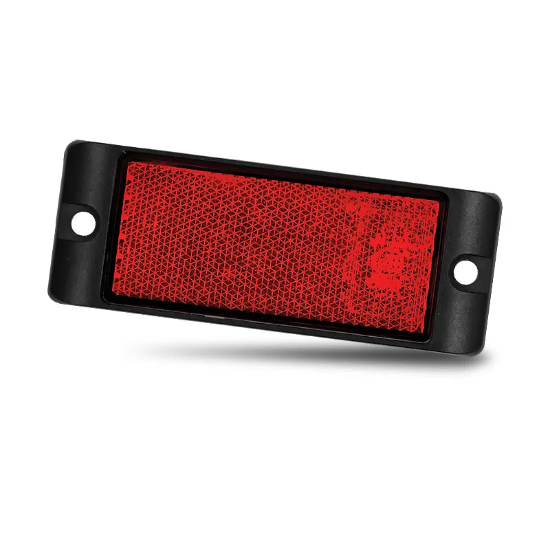 LED Autolamps 7035RB Red Reflector With Mounting - Box of 100